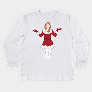 Mariah Carey All I Want For Christmas Is Snow Kids Long Sleeve T-Shirt